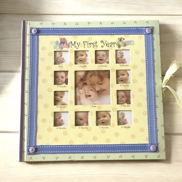 MY FIRST YEAR Memory Baby Album 11 1/4 “x 11 1/2”NEW - Picture 1 of 8